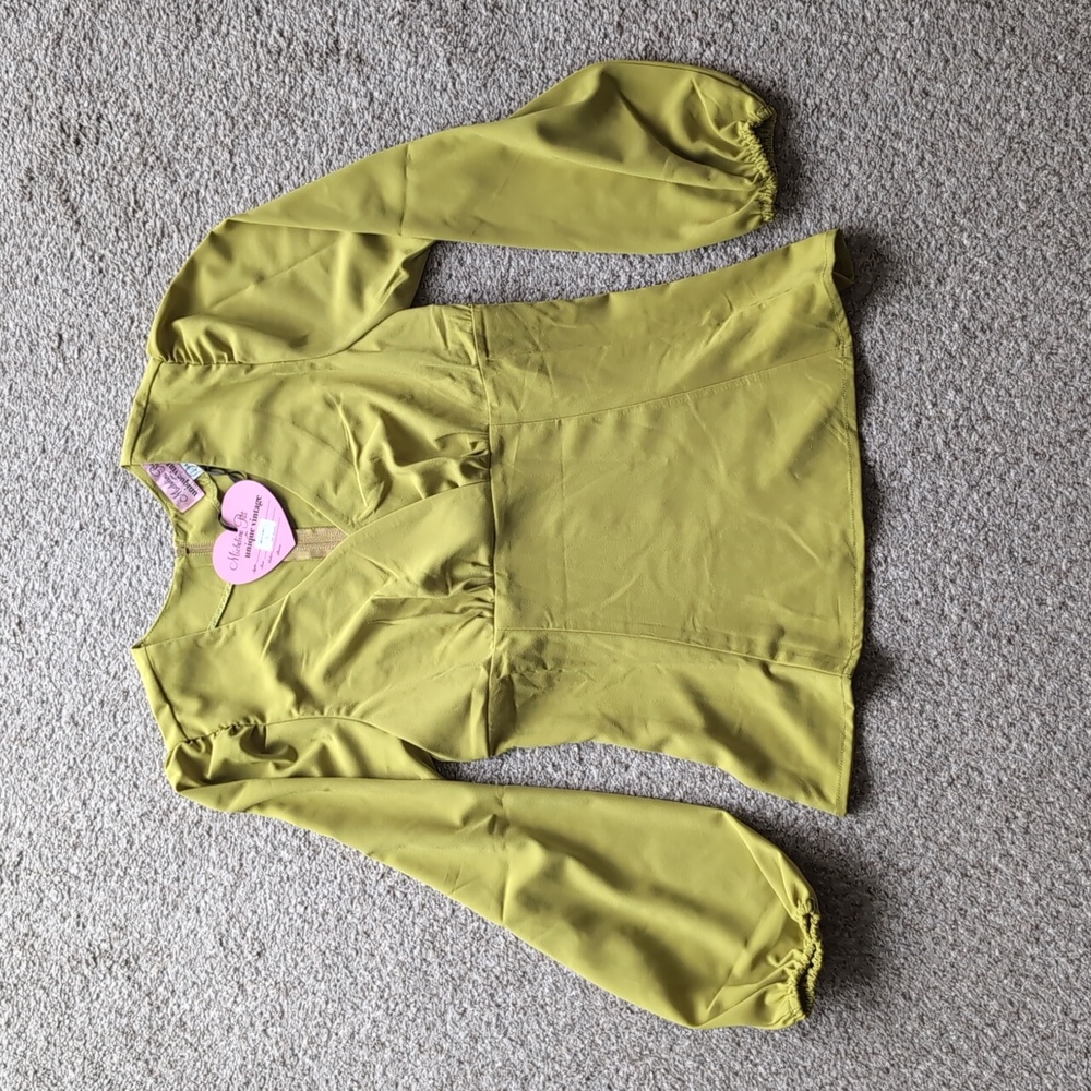 Unique Vintage x Micheline Pitt blouse